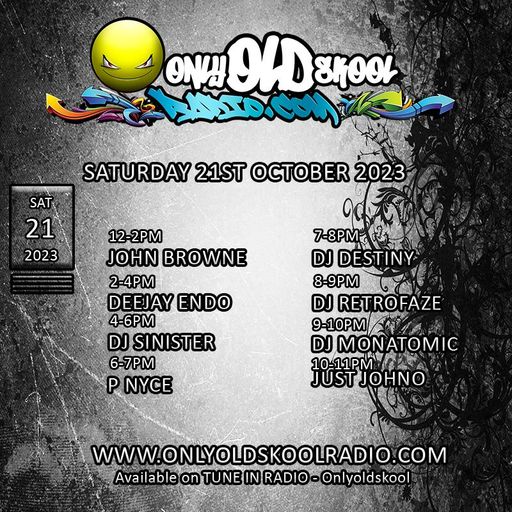 Dj-Sinister - Live on Only Old Skool Radio - 21-10-2023