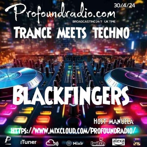 BLACKFINGERS TECHNO ZONE ON TRANCE MEETS TECHNO 30-04-24