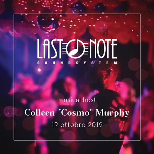 Colleen 'Cosmo' Murphy at The Last Note Party, Italy 19 October 2019