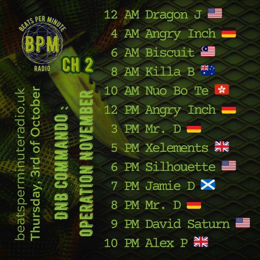 Biscuit- Drum and Bass Commando 14- Operation November- Live on Beats Per Minute Radio 2-3.10.2024