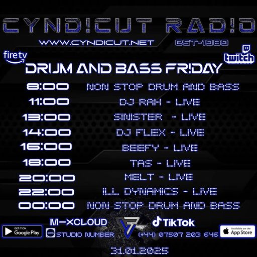 Dj-Sinister - Live On Cyndicut Radio - 01-02-2025
