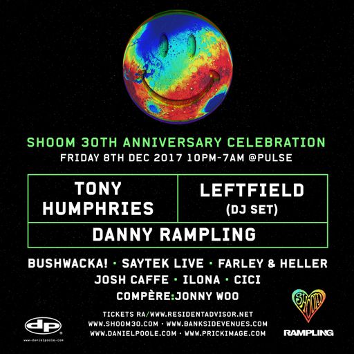 Tony Humphries at "Shoom 30th Anniversary" @ Bankside Vaults (London - UK) - 8 December 2017