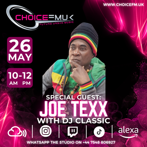 The Sunday Vegan Brunch Show with DJ Classic interview with Joe Texx on Choice FMUK 260524