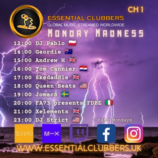 Tom Cannier - Monday Madness - Essential Clubbers Radio - 060223