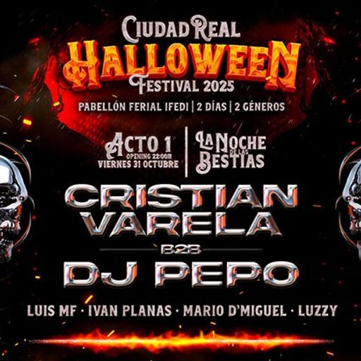 DJ Pepo B2B Cristian Varela at Halloween Festival Acto 1 (Ciudad Real - Spain) - 31 October 2025