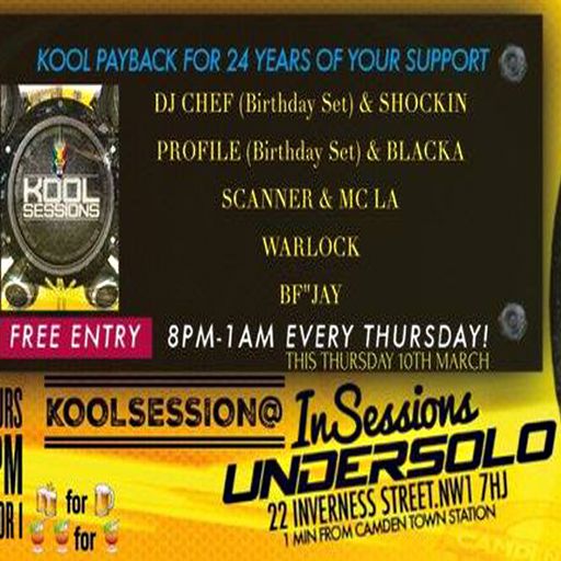 Warlock: Kool London 08 Mar 16 - Kool Sessions Warm Up