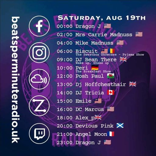 Biscuit-Saturday Pajama Show on Beats Per Minute Radio-Live from Kuala Lumpur 19.8.2023