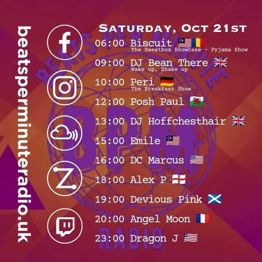 Biscuit-Saturday Pajama Show- Fuzzy Love Edition-Live on Beats Per Minute Radio 21.10.2023