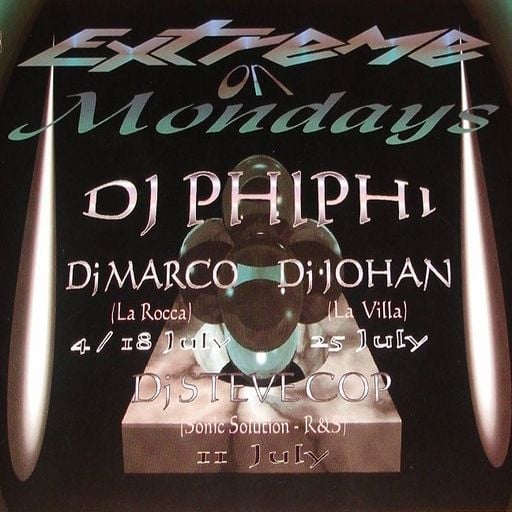 Phi-Phi & Steve Cop at Extreme On Mondays (Affligem - Belgium) - 11 July 1994