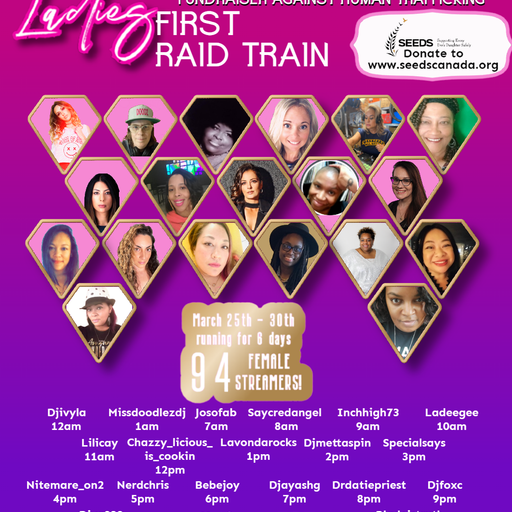 Ladies First Raid Train presented by DJ Honeyflow 27th March 2022