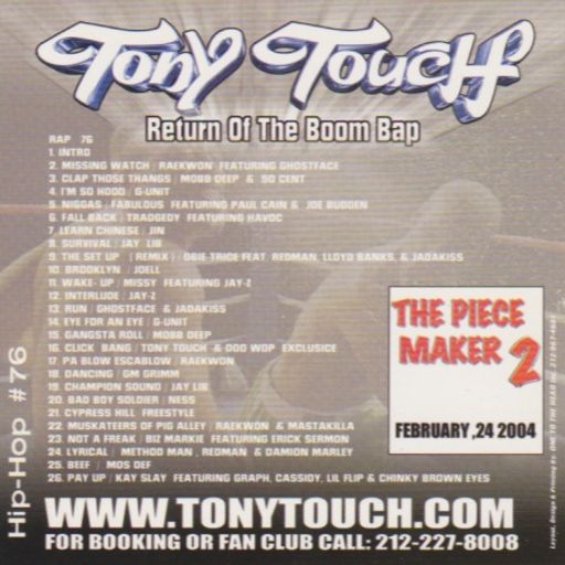 Tony Touch - Hip Hop #76 : Return Of The Boom Bap (2004)