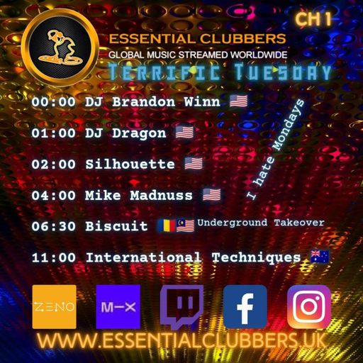 Biscuit-Underground Takeover Tuesday-Techno-Live on Essential Clubbers Radio 28.03.2023