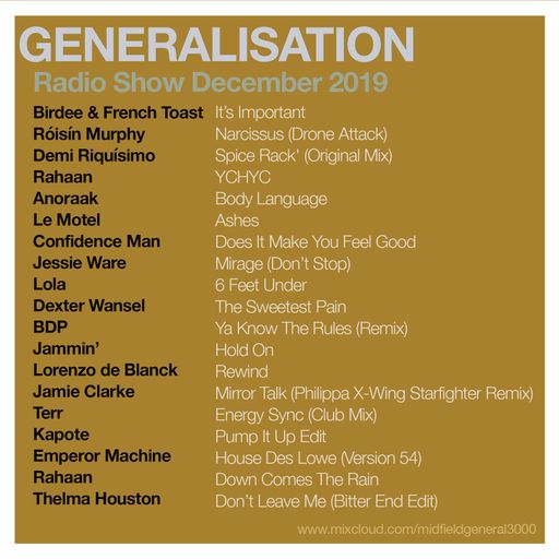 Damian Harris - Generalisation - 13-12-2019