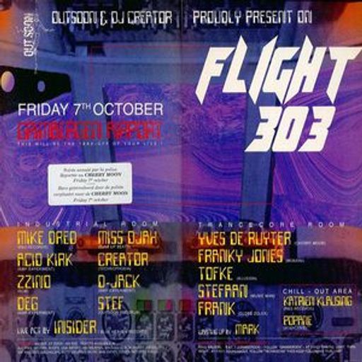 Yves De Ruyter at "Flight 303" @ Cherry Moon (Lokeren - Belgium) - 7 October 1994