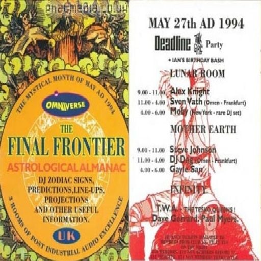 Sven Väth (part 2) at "The Final Frontier" @ Club UK (Wandsworth - UK) - 27 May 1994