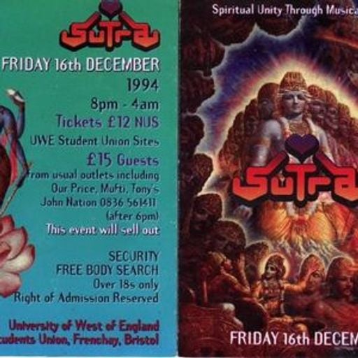 Dave Angel at Sutra @ UWE (Bristol - UK) - 16 December 1994