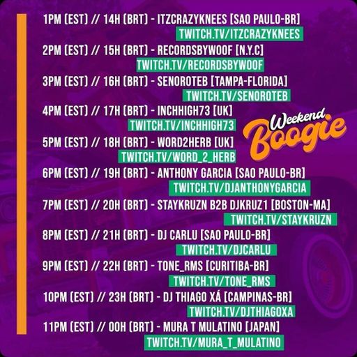 Weekend Boogie hosted by ItzCrazyKnees 25th April 2021