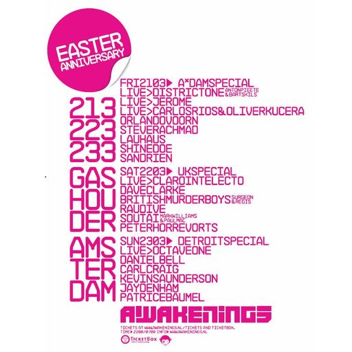 Sou Tai at "Awakenings - UK Special" @ Westergasfabriek (Amsterdam-NL) - 22 March 2008