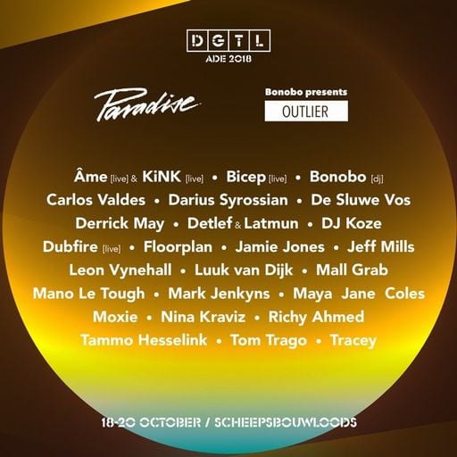 Derrick May at DGTL x Paradise (Amsterdam - NL) - 19 October 2018