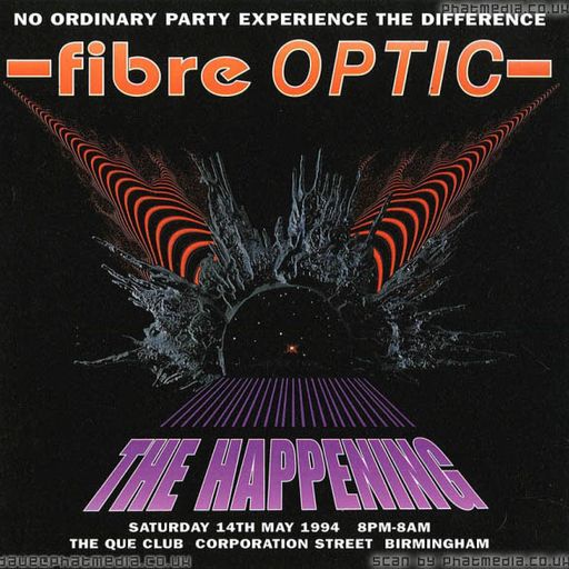 DJ Fallout w/ Ranski - Fibre Optic 'The Happening' - Que Club, Birmingham - 14.5.94