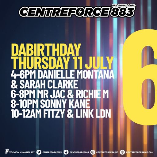 Sonny Kane 6th DABirthday - 88.3 Centreforce DAB+ Radio - 11 - 07 - 2024 .mp3