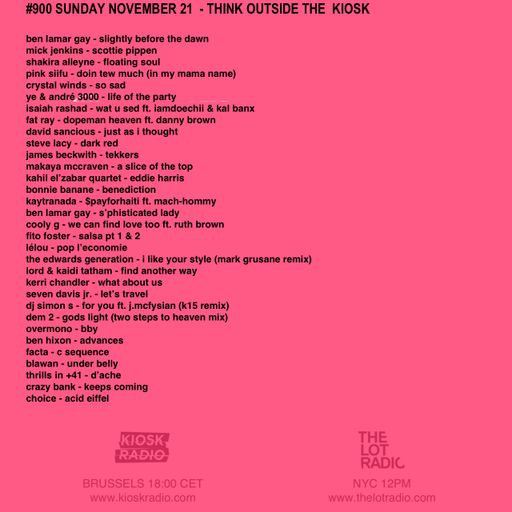 #900 NEW BEN LAMAR GAY | SEVEN DAVIS JR. | MAKAYA MCCRAVEN | KAYTRANADA | OVERMONO | COOLY G ...