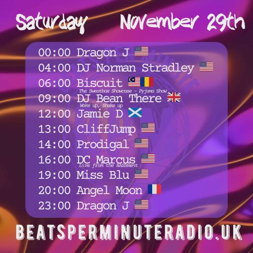 Biscuit- Saturday Pajama Show- Live on Beats Per Minute Radio 29.11.2025