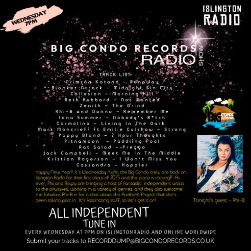 Big Condo Records Radio Show: Rhi B (08/01/2025)