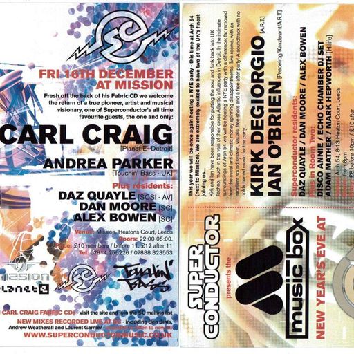 Carl Craig at "Superconductor" @ Mission (Leeds-UK) - 16 December 2005