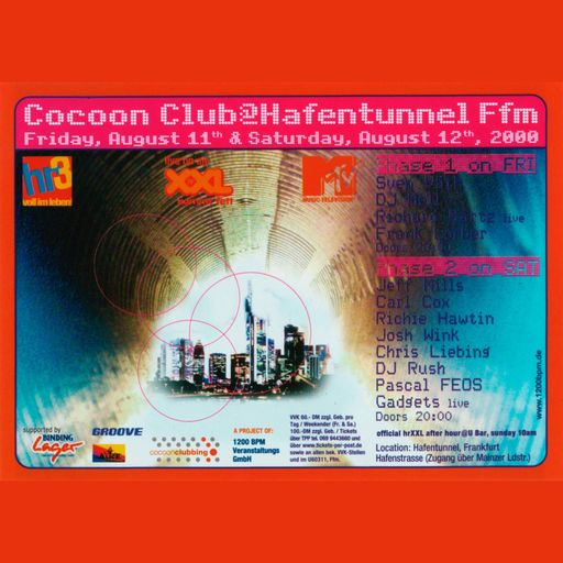 V/A at "Cocoon Club - Phase 1" @ Hafentunnel (Frankfurt-Germany) - 11 August 2000