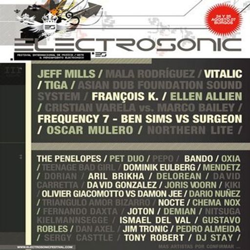 Jeff Mills at Electrosonic Festival (Burgos - Spain) - 25 August 2007