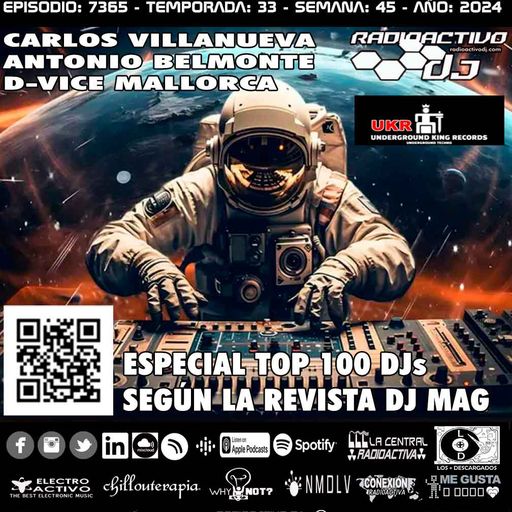 Radioactivo DJ 45-2024 Carlos Villanueva,  Antonio Belmonte & D-Vice Mallorca