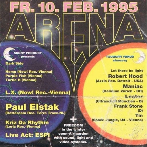 Robert Hood at ARENA "Let There Be Light" (Vienna - Austria) - 10 February 1995