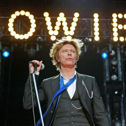 Bowie at the PNC Bank Arts Center in Holmdel Township, New Jersey, USA, 31 July 2002