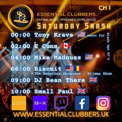 Biscuit-Saturday Pajama Show-Live on Essential Clubbers Radio 17.6.2023