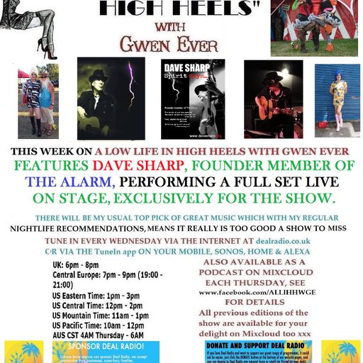 A LOW LIFE IN HIGH HEELS WITH GWEN EVER RADIO SHOW DAVE SHARP LIVE SPECIAL 8TH JAN 2020