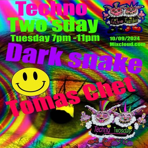 Darksnake Special Hard Techno "Techno Two's Day 11" Mixcloud Live 10.9.2024