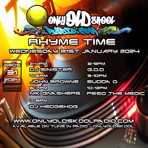 Dj-Sinister - Live on Only Old Skool Radio - 31-01-2024