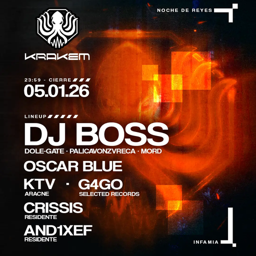 DJ Boss at "Krakem" @ Lasociaciøn (Madrid-Spain) - 5 January 2026