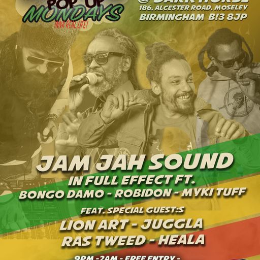 Jam Jah Mondays 13th Dec - Live from the Dark Horse