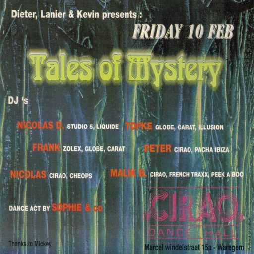 Frank Struyf & Pierre & Nicolas part 2 (Full Night) at "Tales Of Mystery" @ Cirao - 10 February 1995