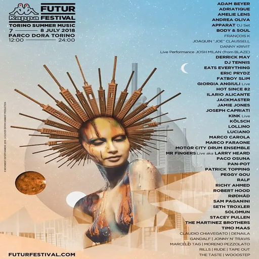 Robert Hood at Kappa FuturFestival (Torino - Italy) - 7 July 2018