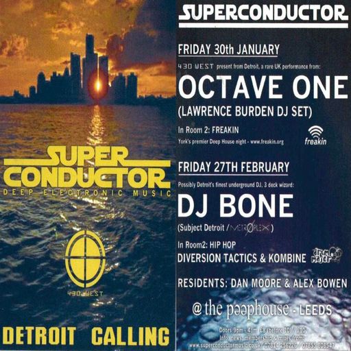 DJ Bone at "Superconductor - Detroit Calling" @ Stinky's Pǝǝphouse (Leeds-UK) - 28 February 2004