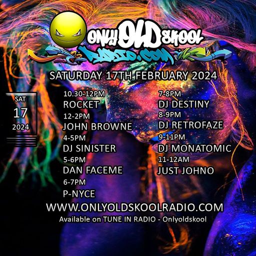 Dj-Sinister - Live on Only Old Skool Radio - 17-02-2024