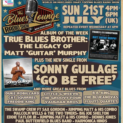 The Blues Lounge 21st July 2024 ft True Blues Brother; The Legacy of Matt 'Guitar' Murphy