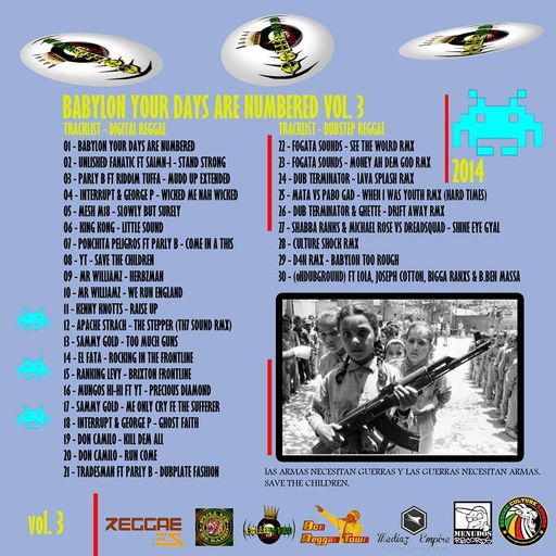 Collie Weed Sound - Babylon Your Days Are Numbered Vol. 3 (Reggae Mix CD 2014)