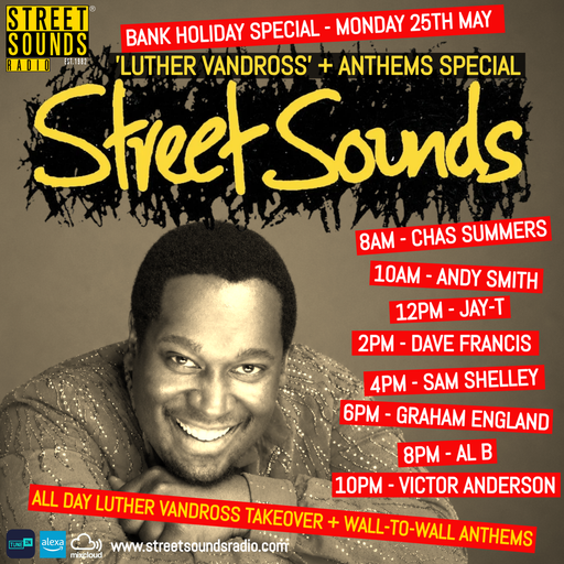 Chas Summers - Bank Holiday Breakfast Club on Street Sounds Radio 0800-1000 25/05/2026