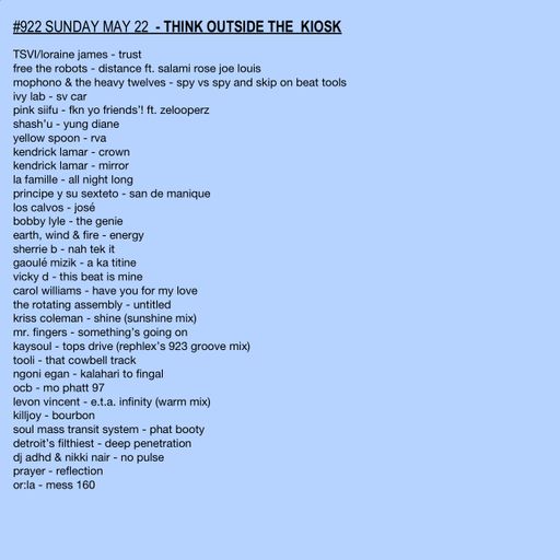 #922 NEW IVY LAB | DJ ADHD | KENDRICK LAMAR | LEVON VINCENT | MR.FINGERS | FREE THE ROBOTS | OCB