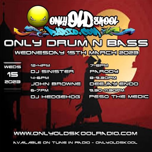 Dj-Sinister - Live on Only Old Skool Radio - 15-03-2023
