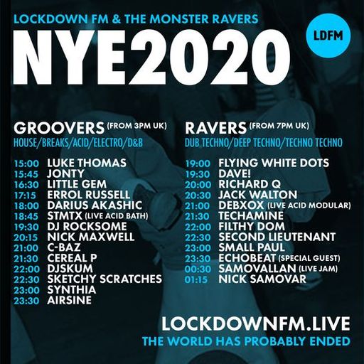 Errol Russell - Sessions. 21 LOCKDOWNFM.LIVE - NYE 2020 GROOVERS & RAVERS LIVE VINYL SET